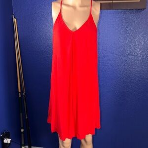 Michael Stars Bold Red Strappy Dress
